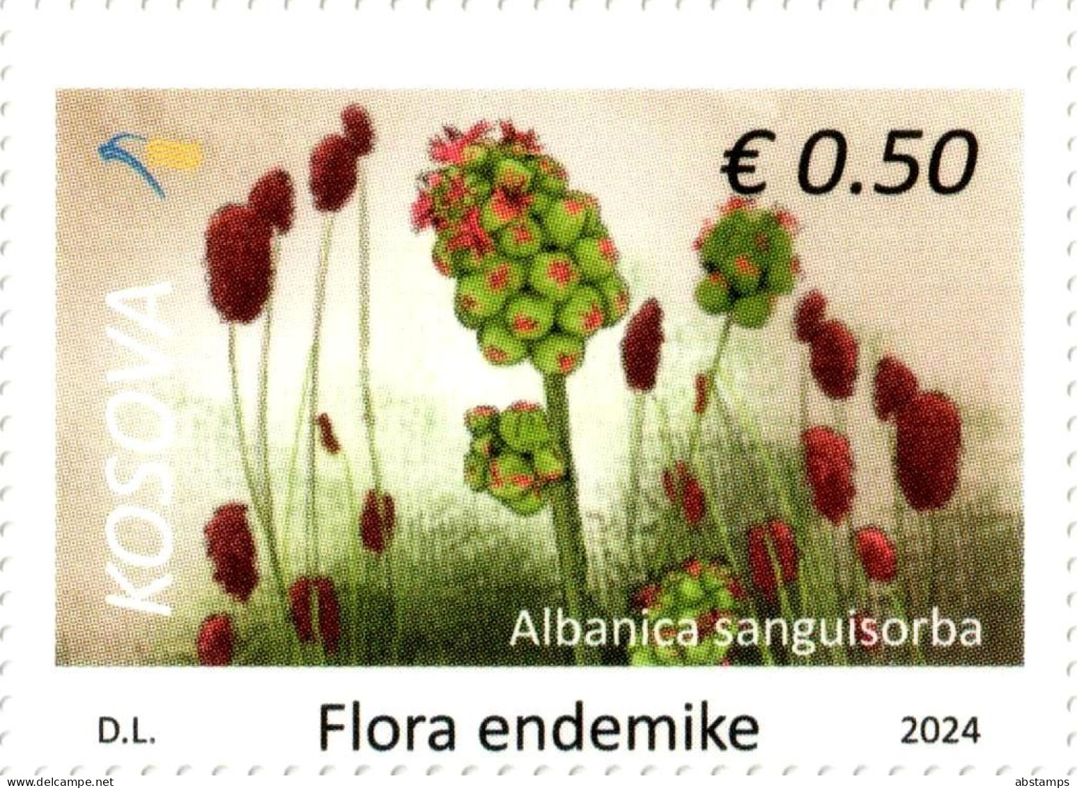 Kosovo Stamps 2024. Flora: Albanica Sanguisorba. Definitive Stamps 0.50 MNH - Kosovo