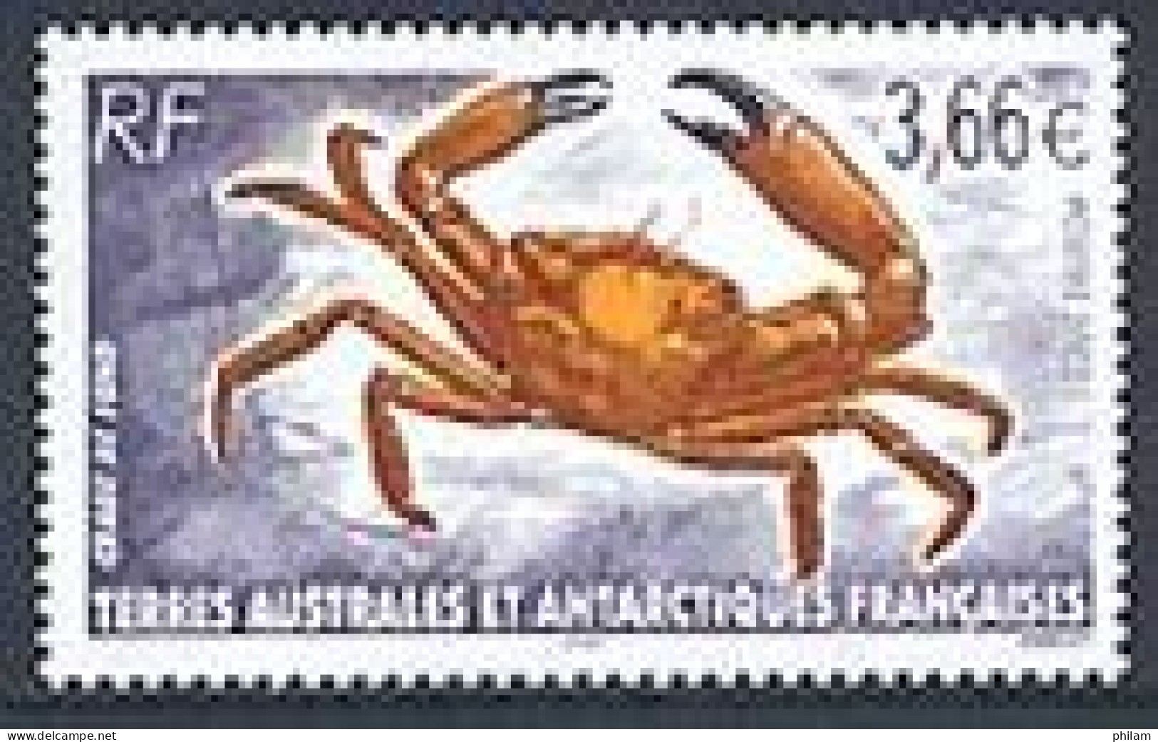 TAAF 2002 - Crabe De Fond - 1 V. - Neufs