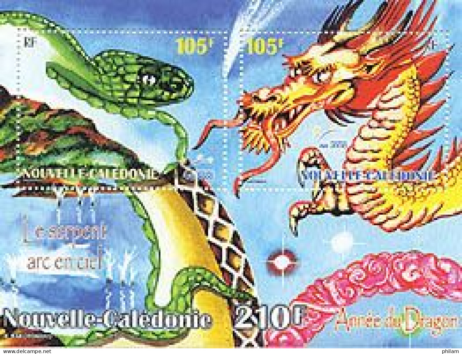 NOUVELLE CALEDONIE 2004 - Année De La Dragon - 1 BF - Chines. Neujahr
