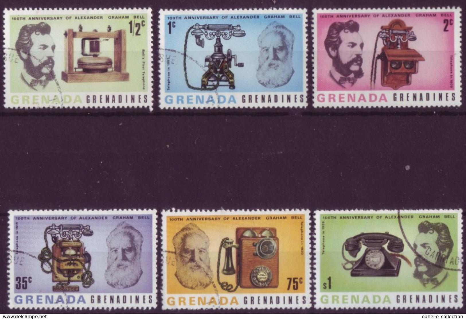 Amérique - Grenada - 100th Anniversary Of Alexander Graham Bell - 6 Timbres Différents  - 6832 - Grenada (1974-...)