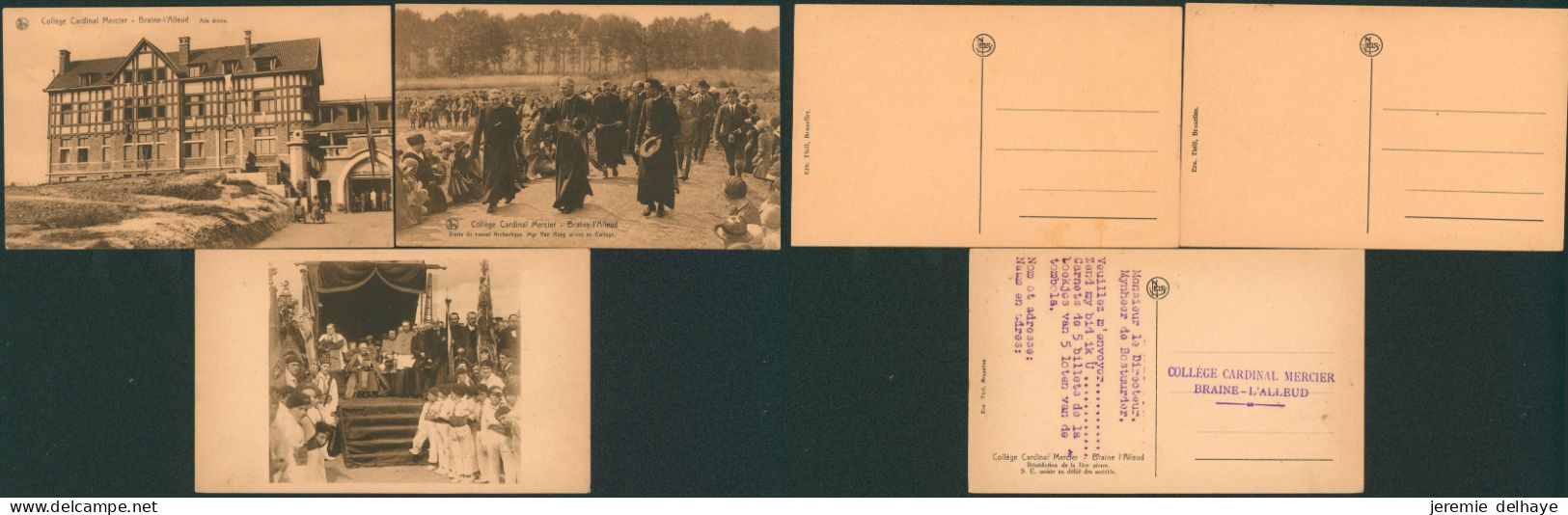 Carte Postale - Collège Cardinal Mercier : Lot De 3 CPA Neuve (Nels) - Braine-l'Alleud