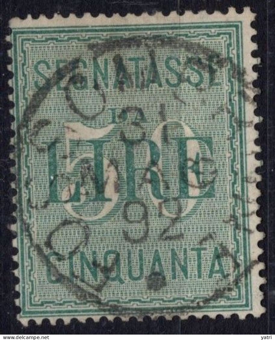 Regno D'Italia (1884) - Segnatasse 50 Lire Sass. 15 Ø - Impuestos