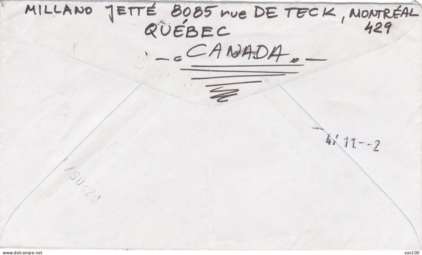 HISTORICAL DOCUMENTS  STANS  POSTA STATIONERY1973 CANADA TO ROMANIA - Brieven En Documenten