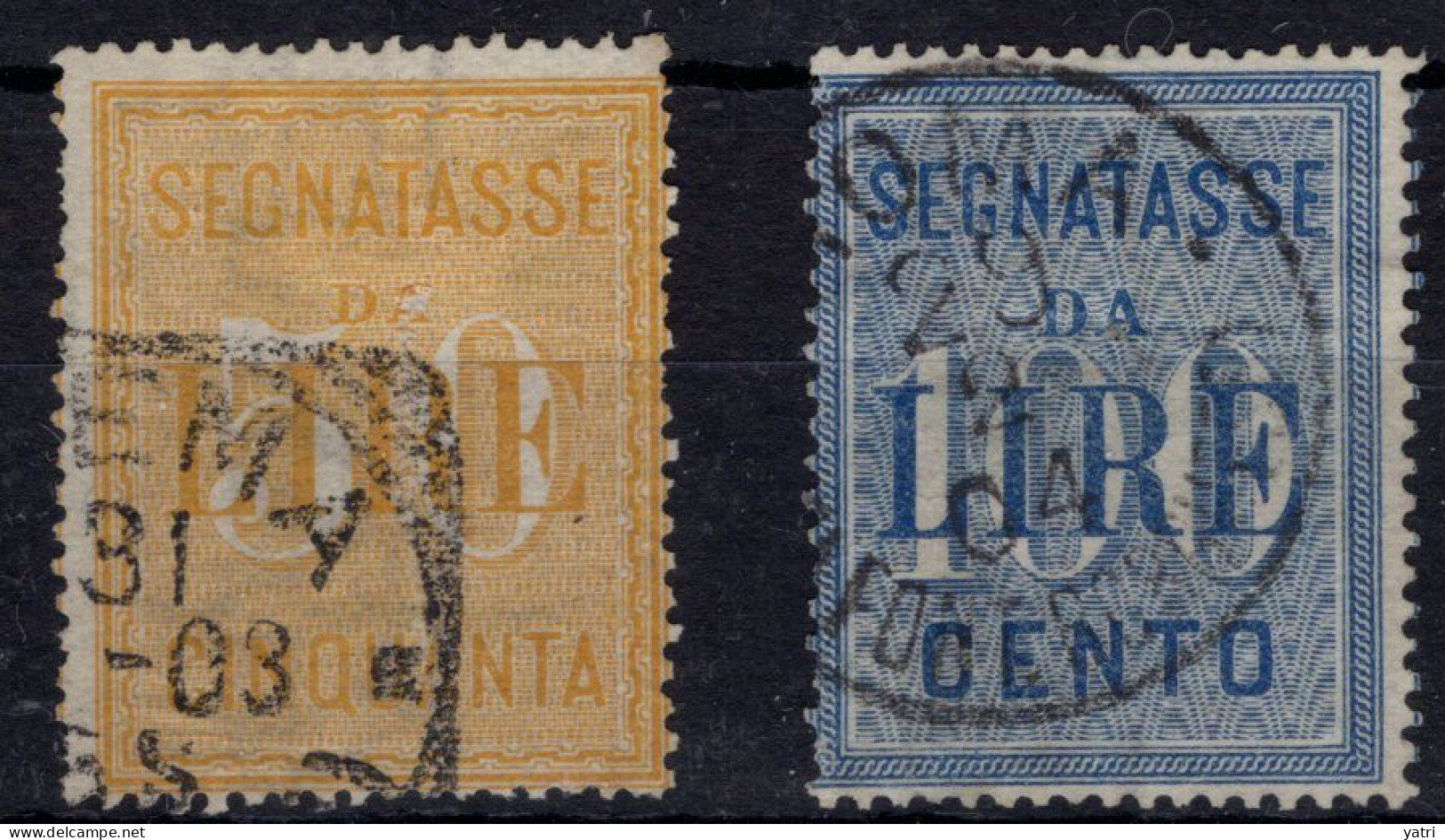Regno D'Italia (1903) - Segnatasse 50/100 Lire Sass. 31/32 Ø - Strafport