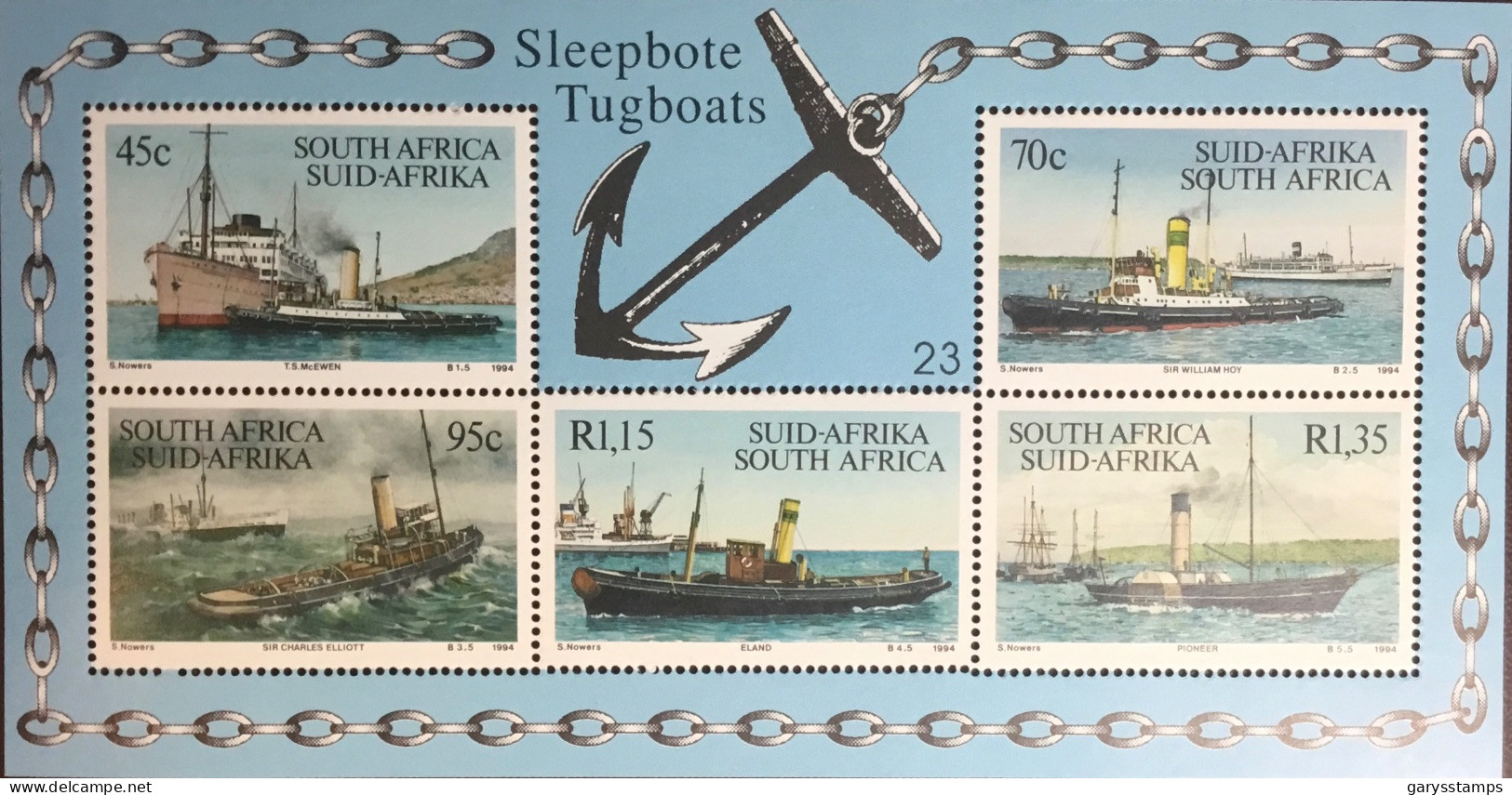 South Africa 1994 Tugboats Minisheet MNH - Nuovi