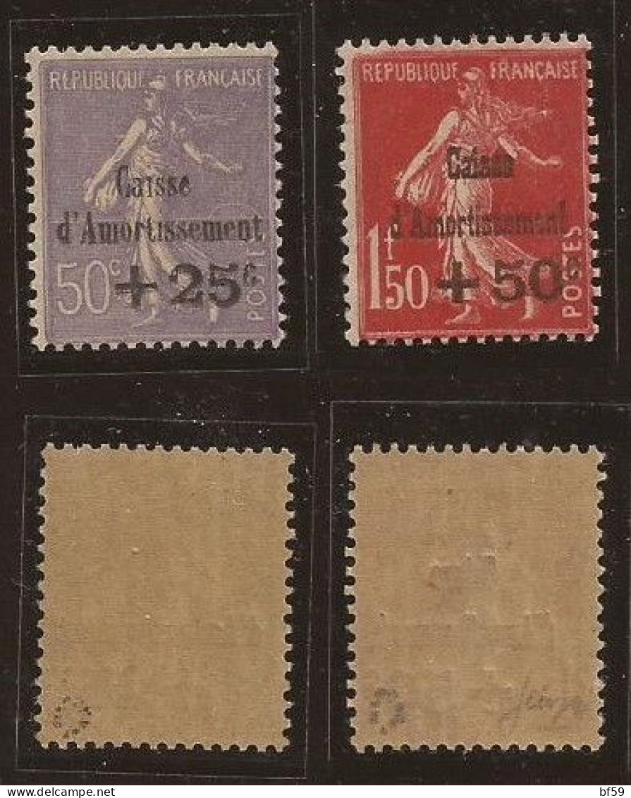 FRANCE - 1931 - Amortissement 5ème Série N° 276/277 - NEUF XX MNH - Côte 535€ - Signés Roumet - 1927-31 Sinking Fund