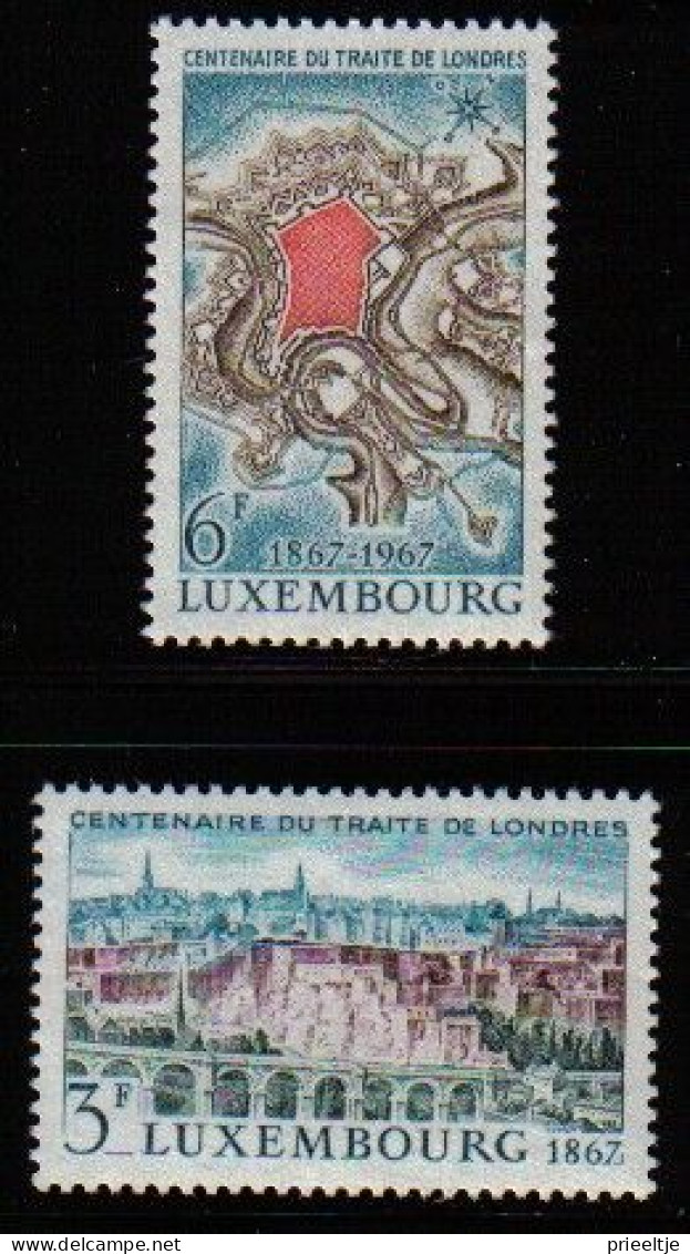 Luxemburg 1967 London Treaty Centenary Y.T. 697/698 ** - Unused Stamps