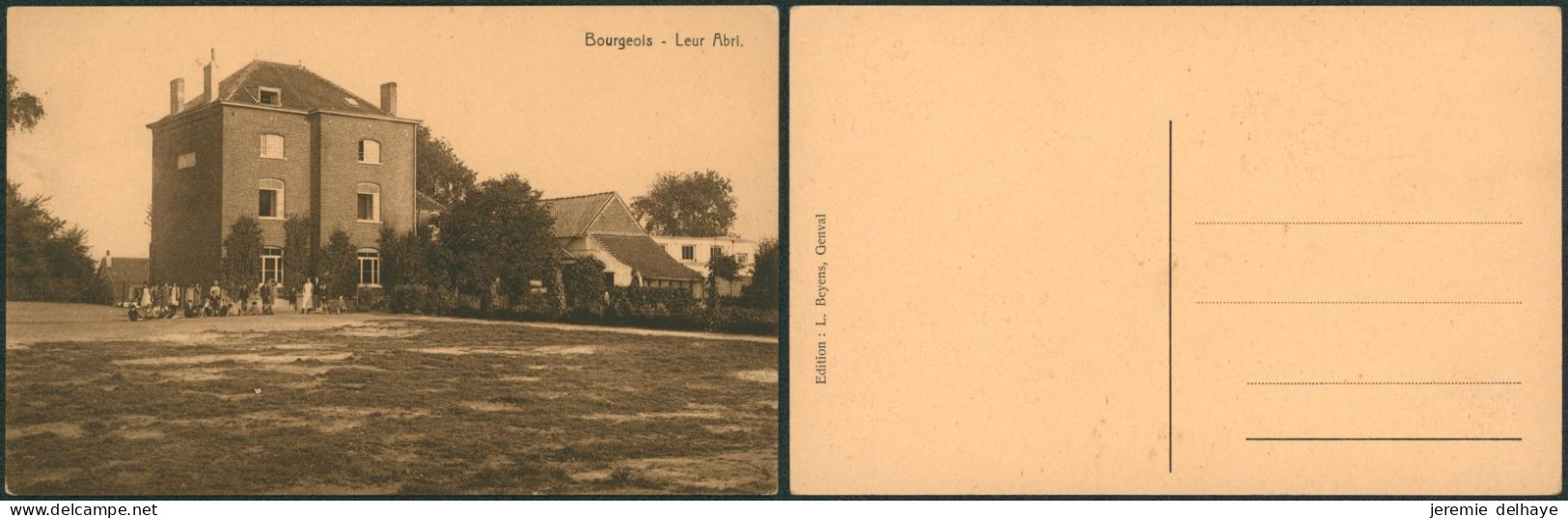 Carte Postale - Bourgeois : Leur Abri (Edit. L. Beyens, Genval) - Rixensart