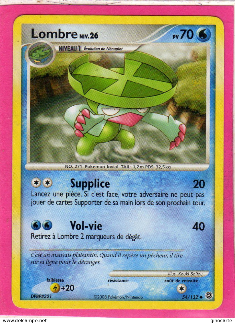 Carte Pokemon 2008 Diamant Et Perle Merveilles Secretes 54/132 Lombre 70pv Bon Etat - Diamant & Perle