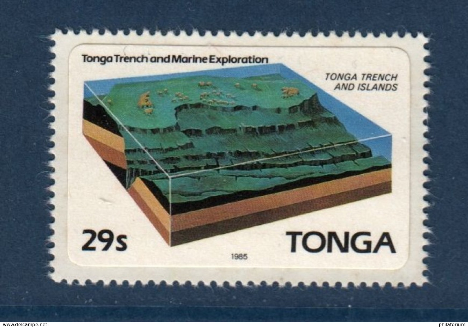 Tonga, **, Yv 593, Mi 909, SG 900, Commission Géologique De La Faille De Tonga, - Eilanden