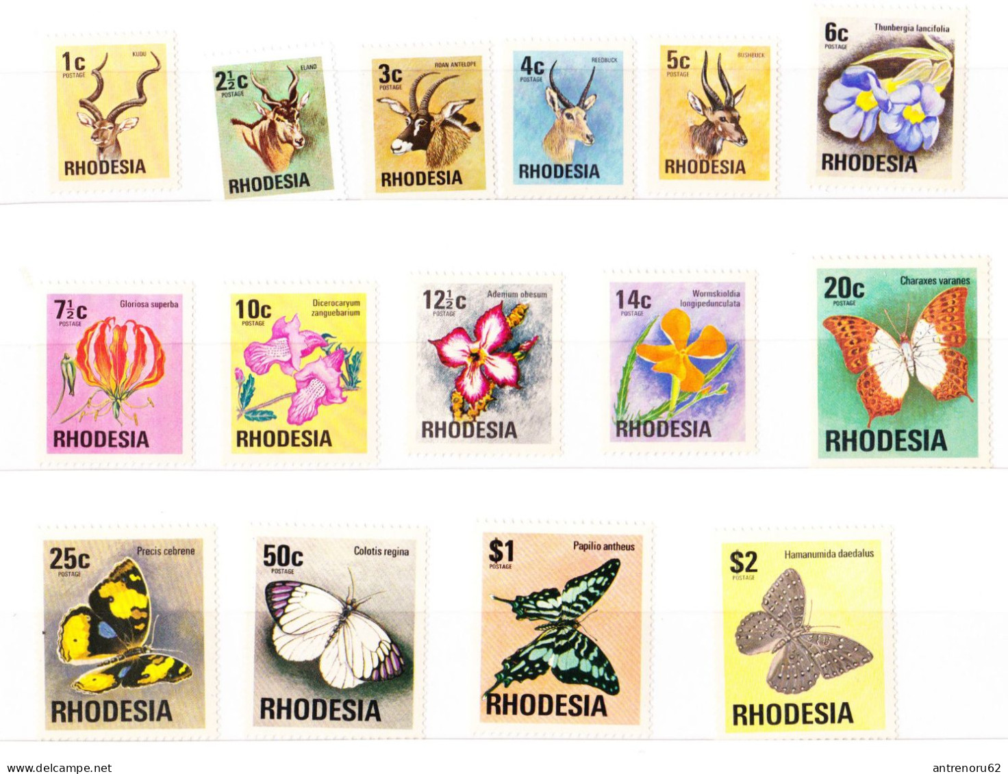 STAMPS-RHODESIA-1974-UNUSED-MNH**SEE-SCAN-SET - Rhodesien (1964-1980)