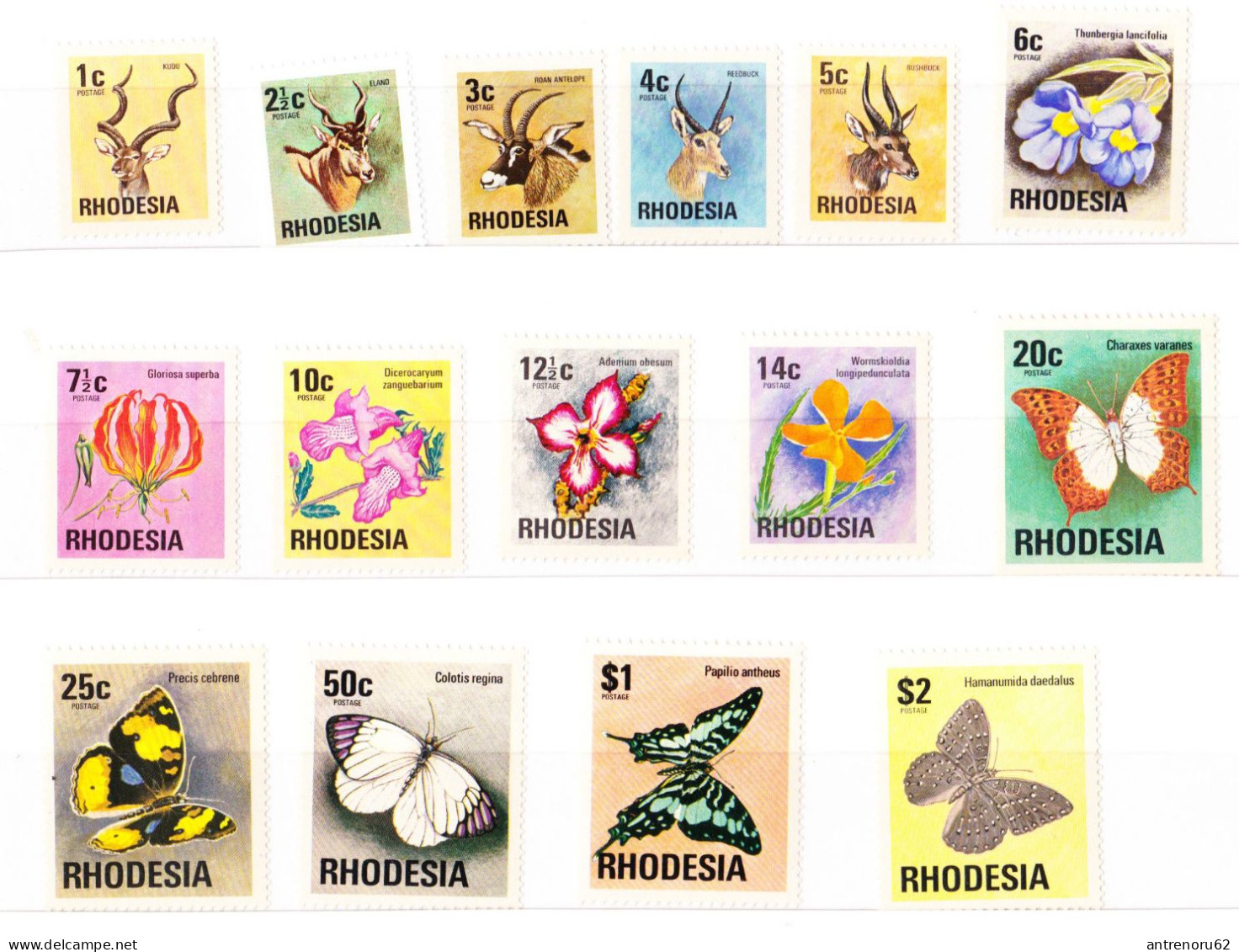 STAMPS-RHODESIA-1974-UNUSED-MNH**SEE-SCAN-SET - Rhodésie (1964-1980)