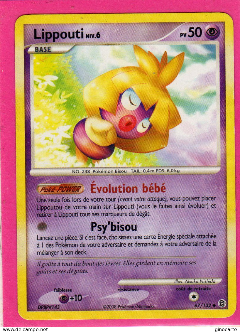 Carte Pokemon 2008 Diamant Et Perle Merveilles Secretes 67/132 Lippouti 50pv Occasion - Diamant & Perle