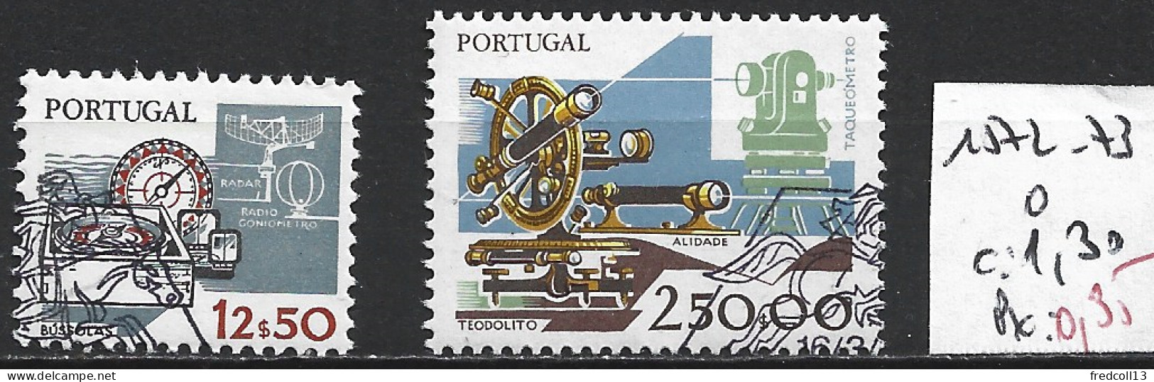 PORTUGAL 1572-73 Oblitérés Côte 1.30 € - Gebruikt