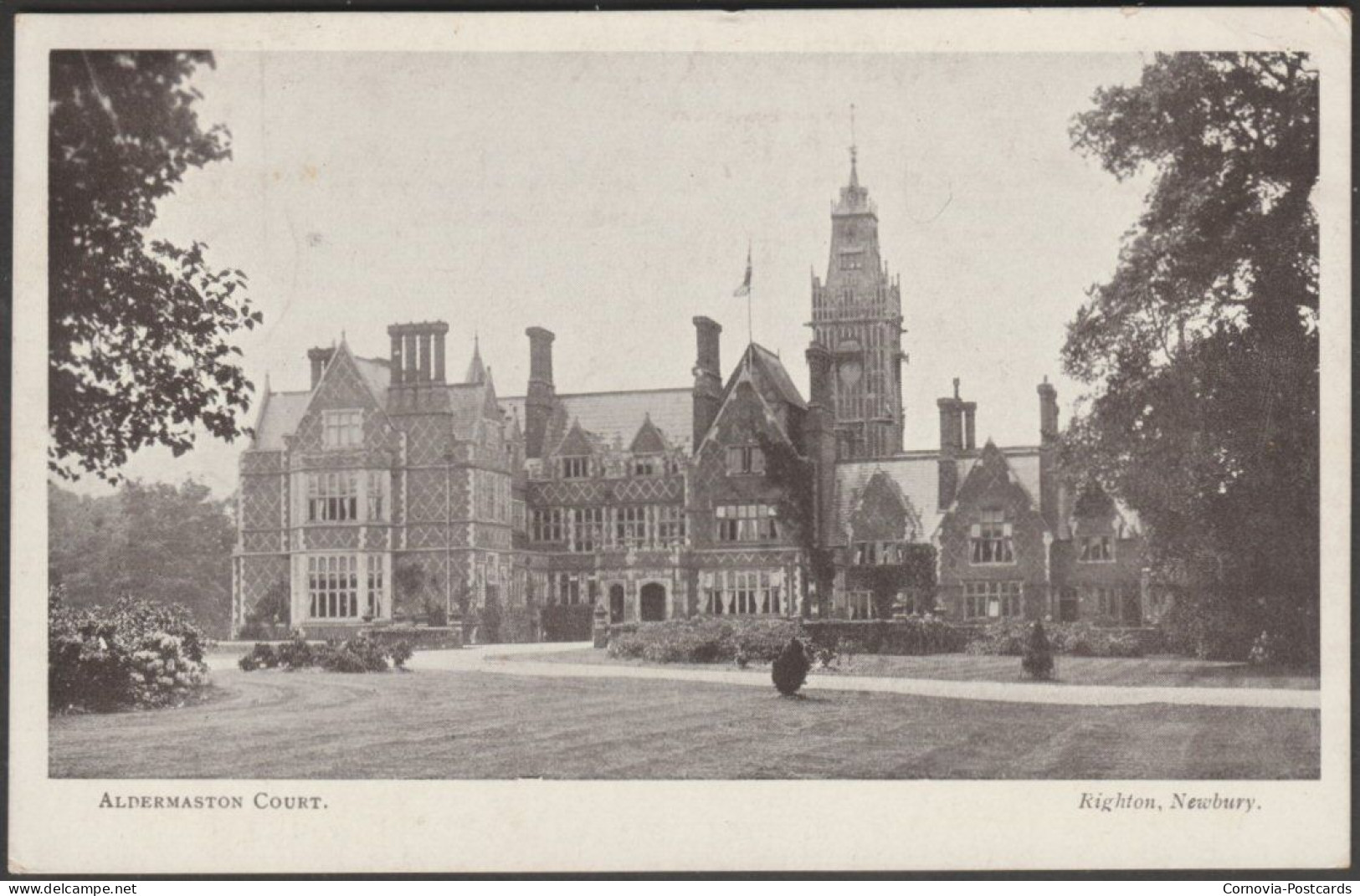 Aldermaston Court, Berkshire, 1912 - Righton Postcard - Sonstige & Ohne Zuordnung