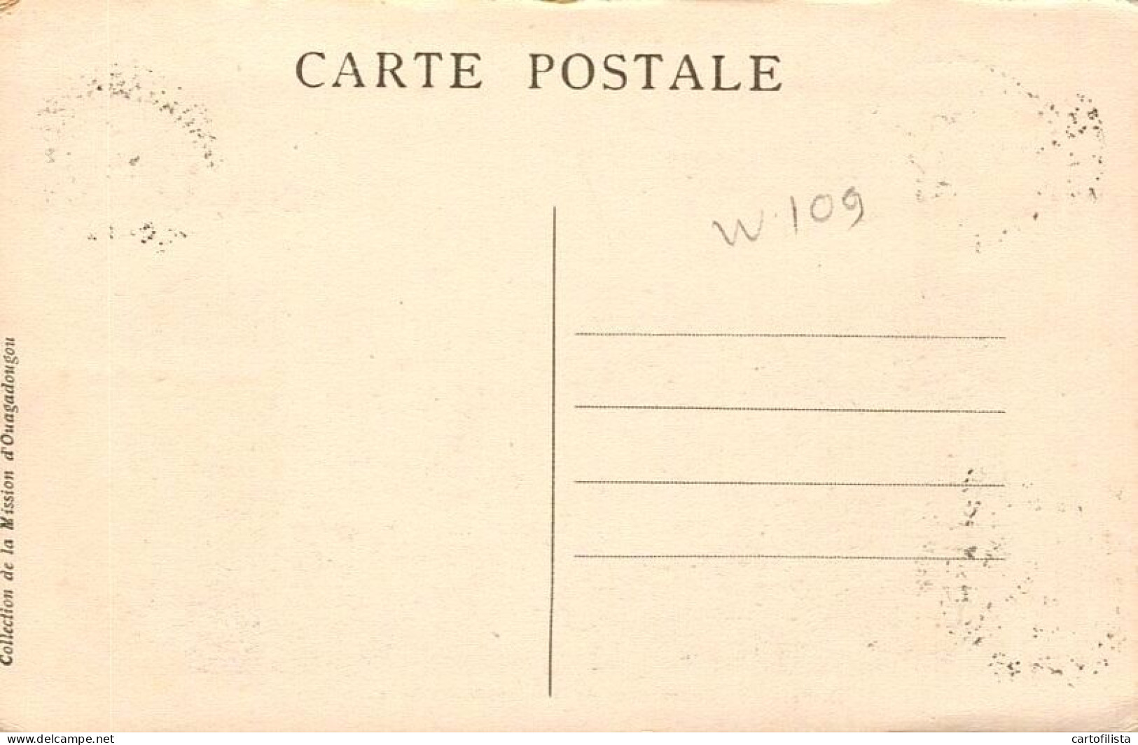 MISSION D'OUAGADOUGOU (Hte Volta) - Palais Du Governeur De Haute-Volta, Ouagadougou  (2 Scans) - Burkina Faso