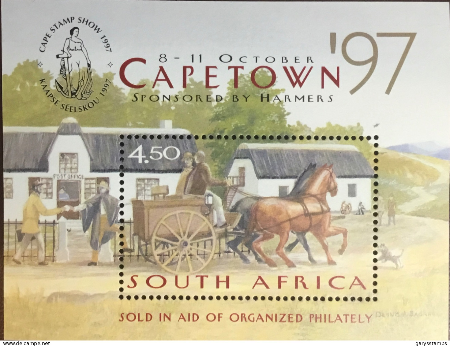 South Africa 1997 Cape Town ‘97 Horses Minisheet MNH - Unused Stamps