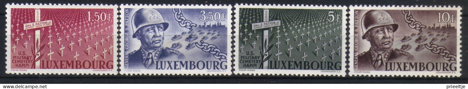 Luxemburg 1947 General Patton Y.T.  398/401 * - Ungebraucht