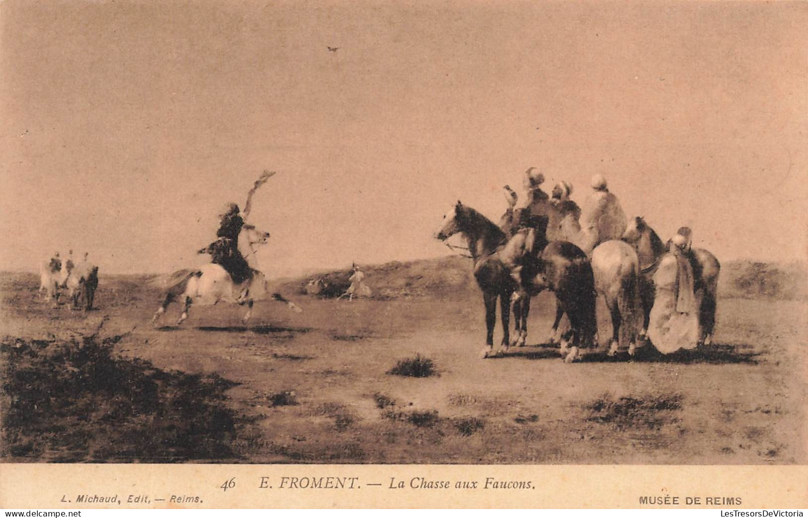 ALGERIE - E Froment - La Chasse Aux Faucons - Chevaux - Carte Postale Ancienne - Escenas & Tipos