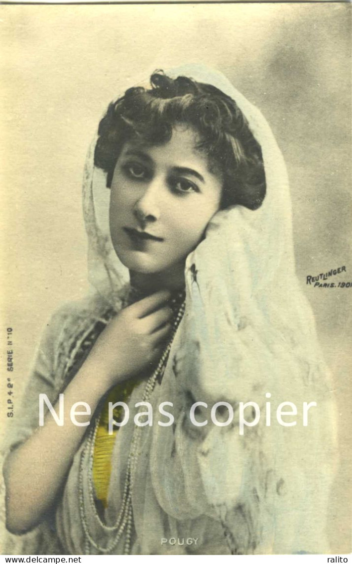 LIANE DE POUGY Courtisane Demi-mondaine Gélatino-bromure - Femmes Célèbres