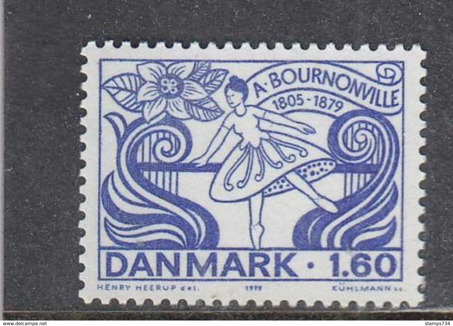 Denmark 1979 - Anton Bournonville, Dancer And Choreographer, Mi-Nr. 696, MNH** - Otros & Sin Clasificación