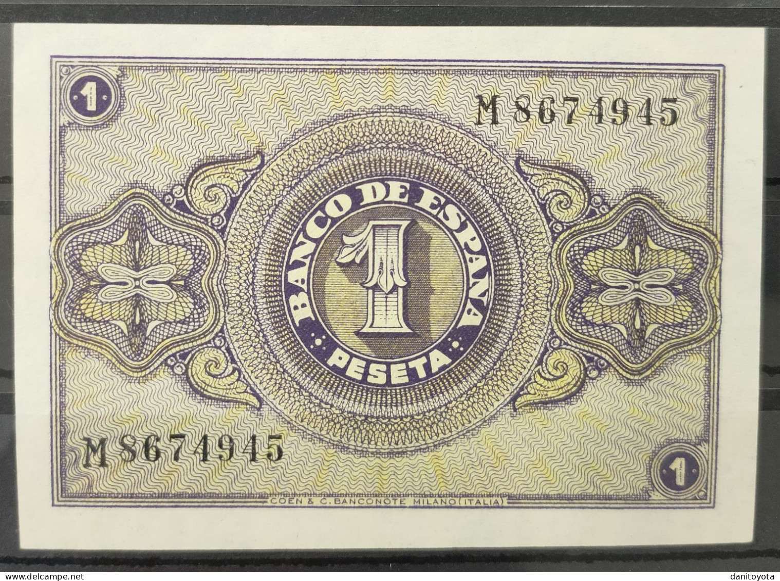 ESPAÑA. EDIFIL 428a. 1 PTA 30 DE ABRIL DE 1938. SERIE M, SIN CIRCULAR. - 1-2 Peseten