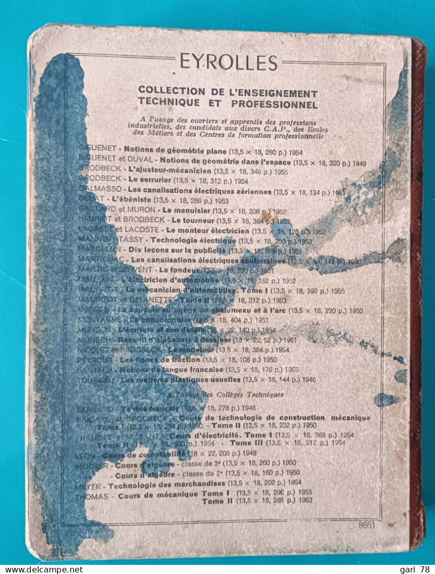 J MAURIZOT Le Mécanicien D'automobiles - Tome 1 à L'usage Des Ouvriers Et Apprentis De L'industrie Automobile Etc - Auto