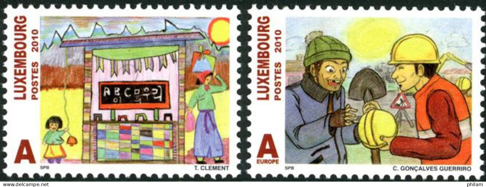 LUXEMBOURG 2010 - Lutte Contre La Pauvreté- 2 V. - Unused Stamps
