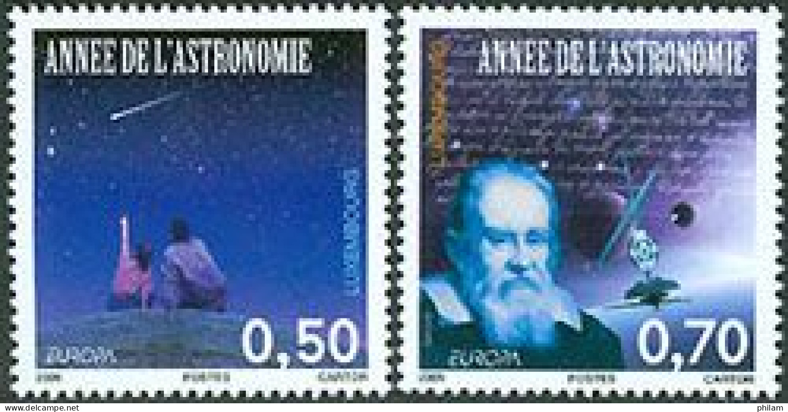 LUXEMBOURG 2009 - Europa - L'astronomie - 2 V.  - Unused Stamps
