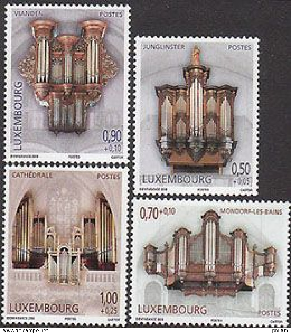 LUXEMBOURG 2008 - Les Grandes Orgues -III - 4 V. - Nuevos