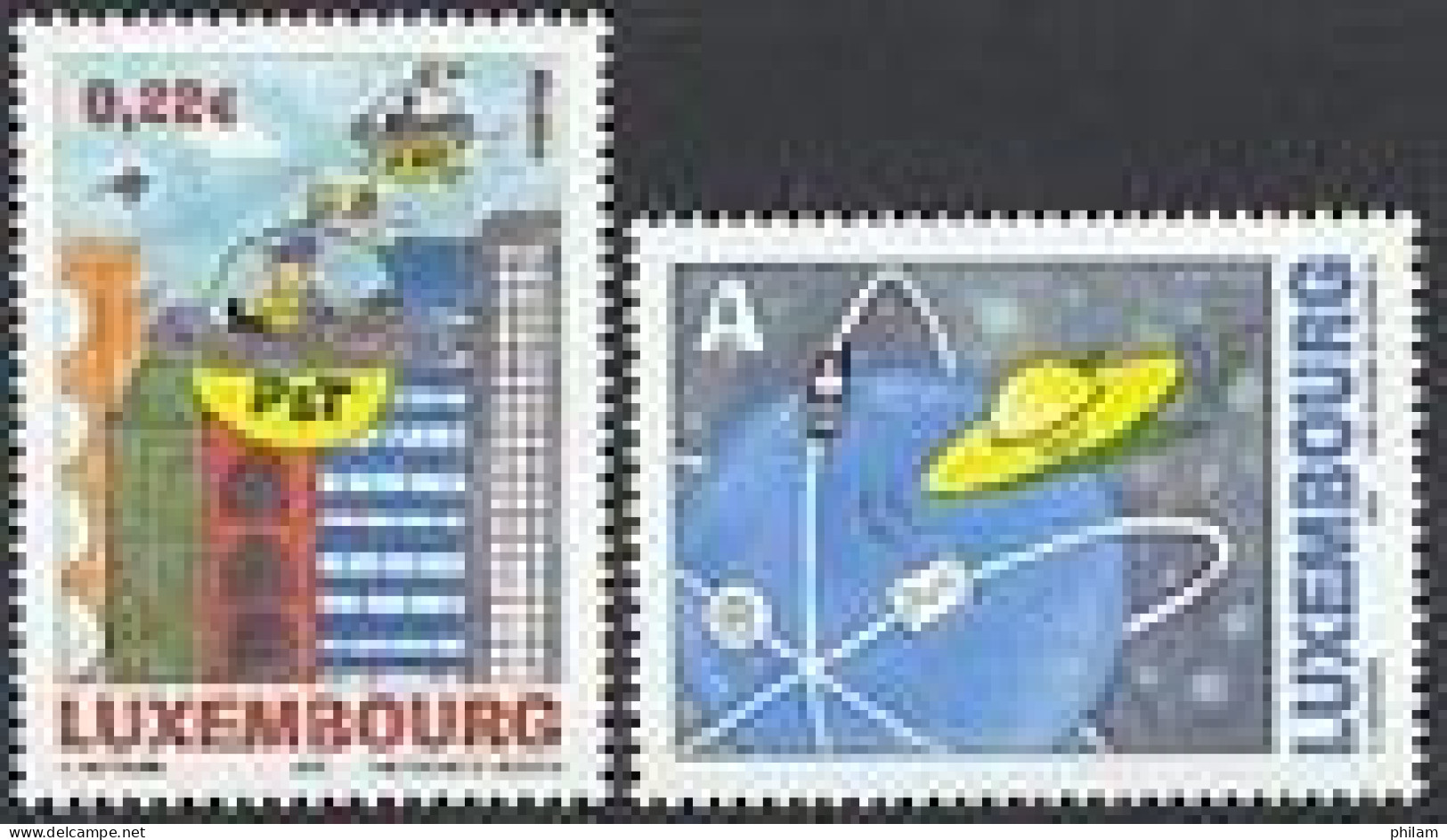 LUXEMBOURG 2002 - La Poste Dans 50 Ans - 2 V. - Unused Stamps