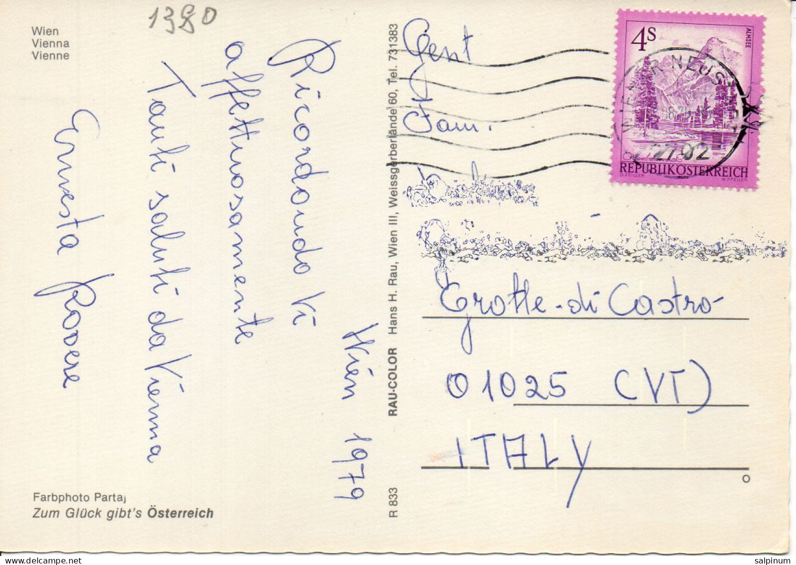 Philatelic Postcard With Stamps Sent From REPUBLIC OF AUSTRIA To ITALY - Cartas & Documentos