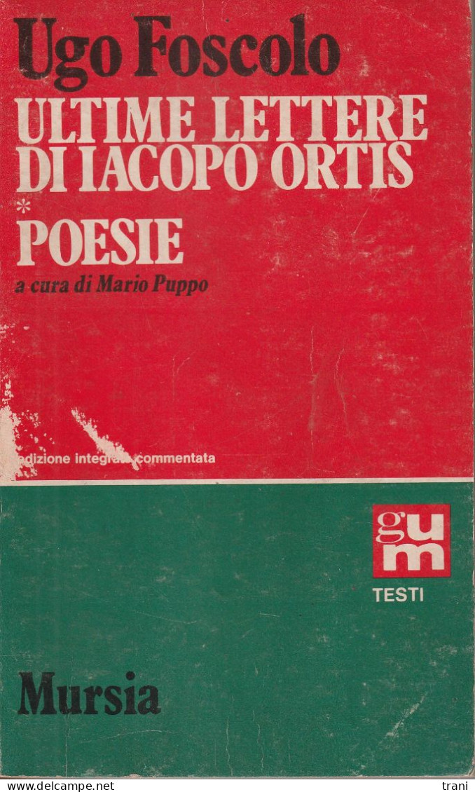 ULTIME LETTERE DI IACOPO ORTIS - POESIE - Poetry