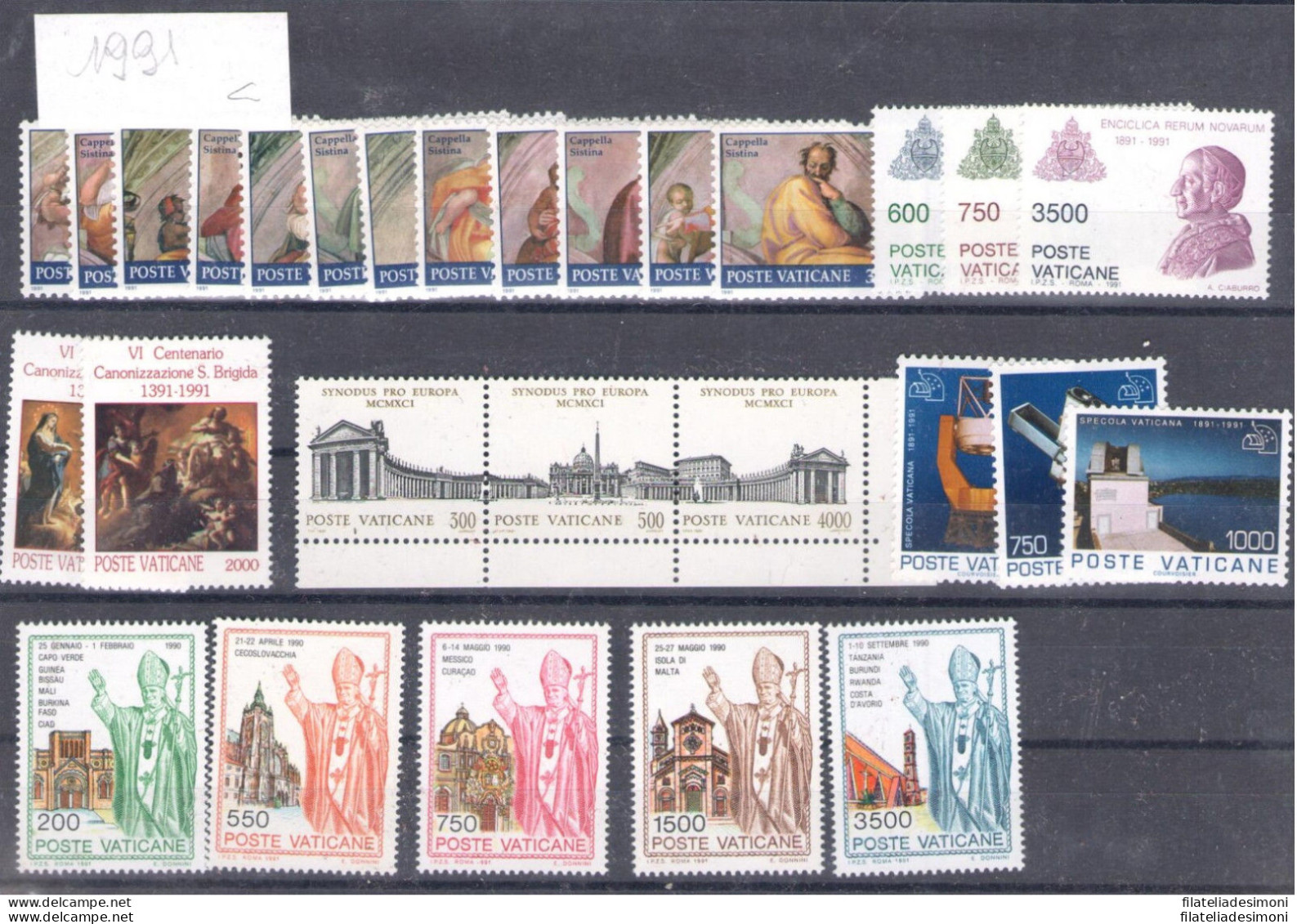 1991/2000 Vaticano, Francobolli Nuovi, Offerta Annate Complete Scontate, MNH** - Années Complètes