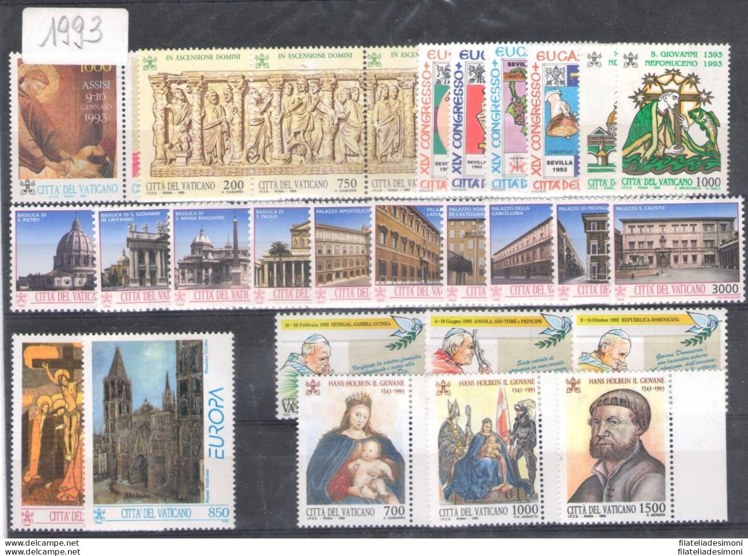 1991/2000 Vaticano, Francobolli Nuovi, Offerta Annate Complete Scontate, MNH** - Années Complètes