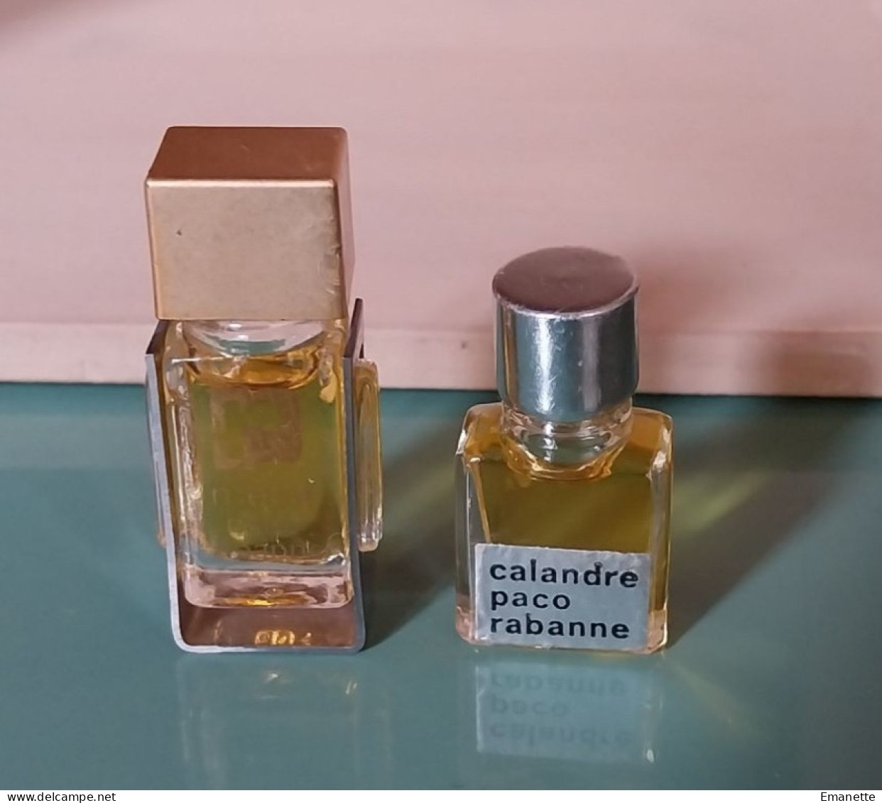 Lot De Deux Miniatures De Paco Rabanne - Miniature Bottles (without Box)