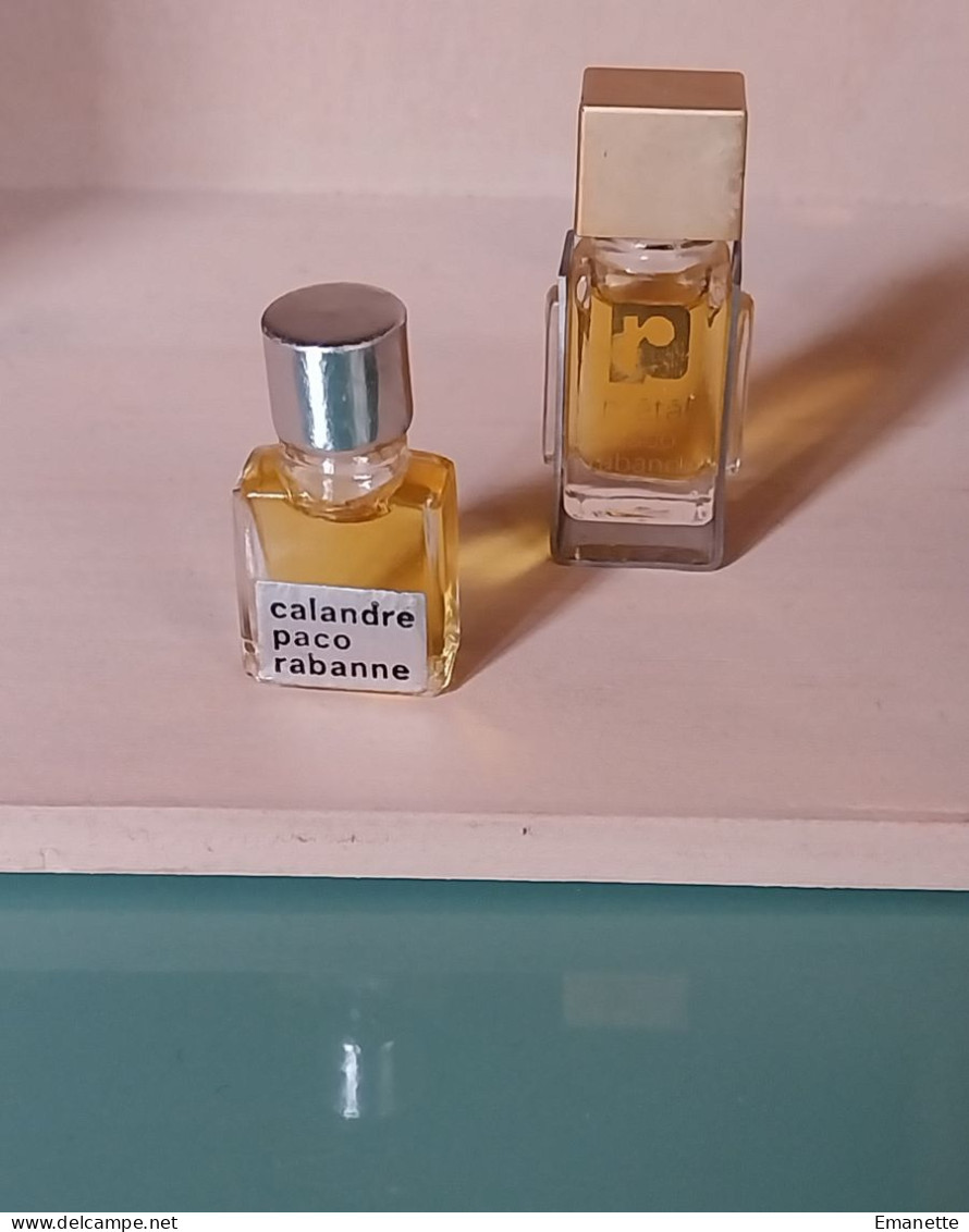 Lot De Deux Miniatures De Paco Rabanne - Miniaturen (zonder Doos)