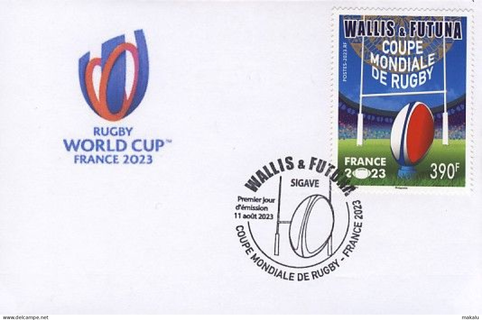 Rugby Wallis Et Futuna Coupe Du Monde CAD 1er Jour Sigave  Rare - Rugby