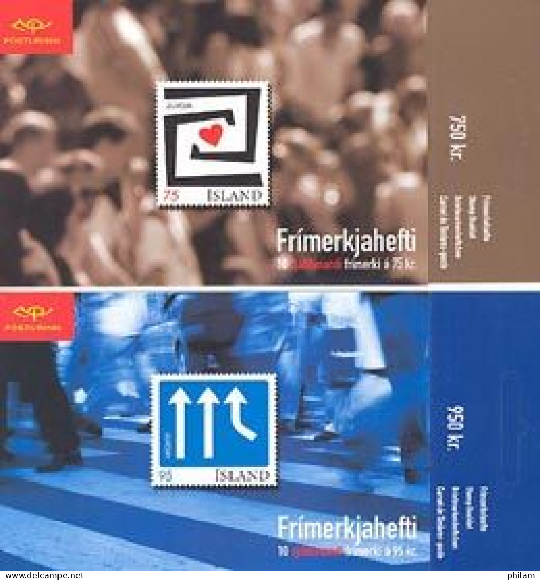 ISLANDE 2006 - Europa - L'intégration - 2 Carnets Adhésifs - Booklets