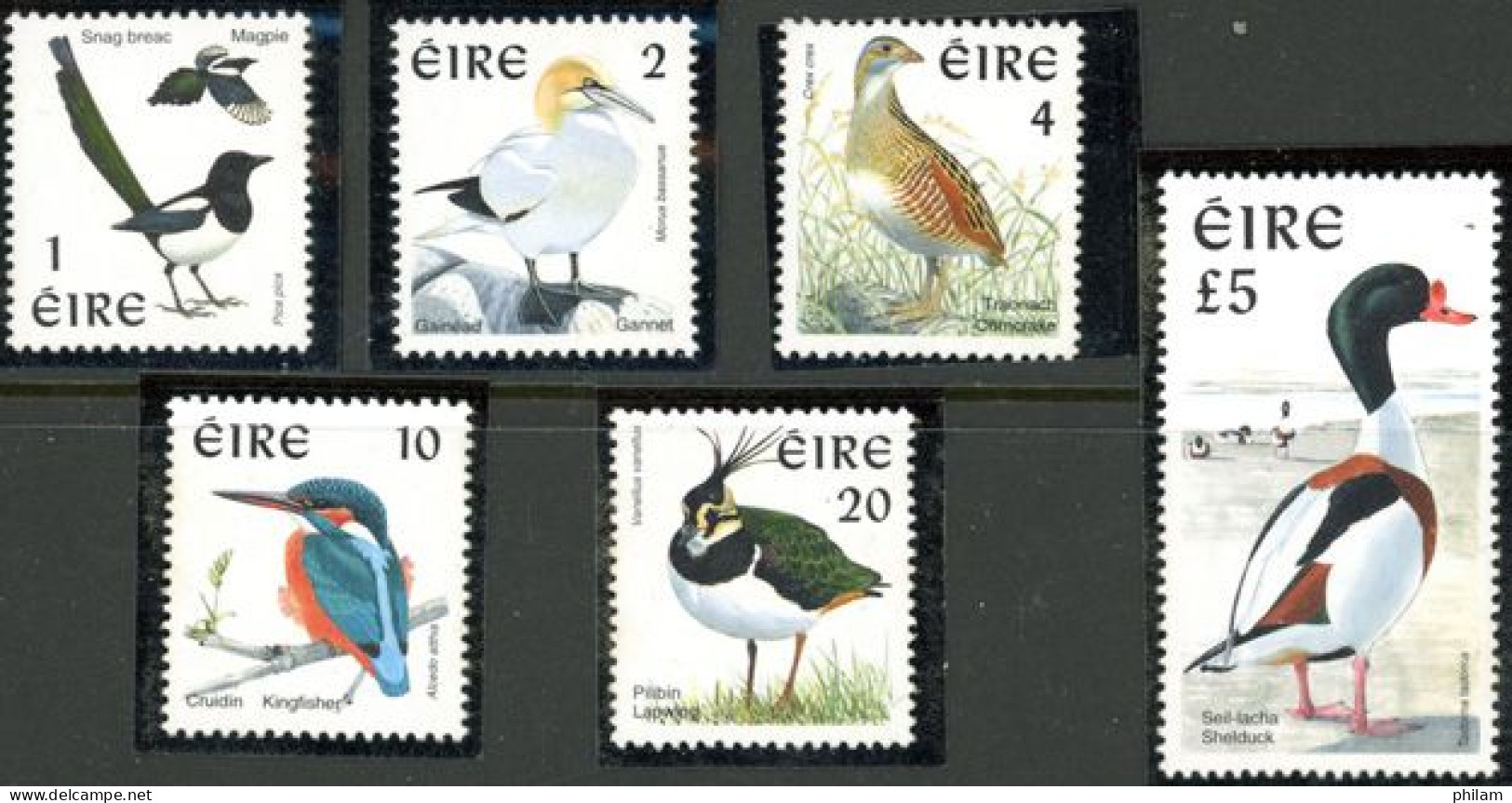 IRLANDE 1997 - Série Courante - Oiseaux II  - 6 V. - Canards