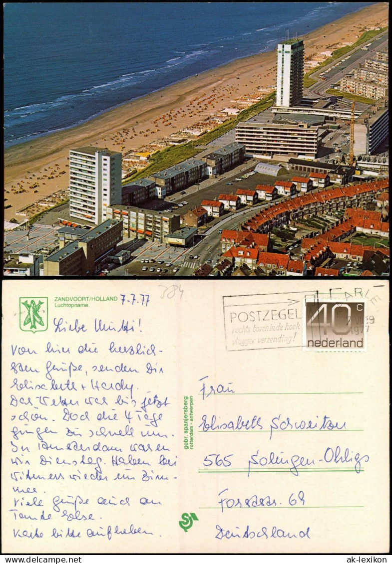 Postkaart Zandvoort Luftbild, Luchtopname 1977 - Zandvoort