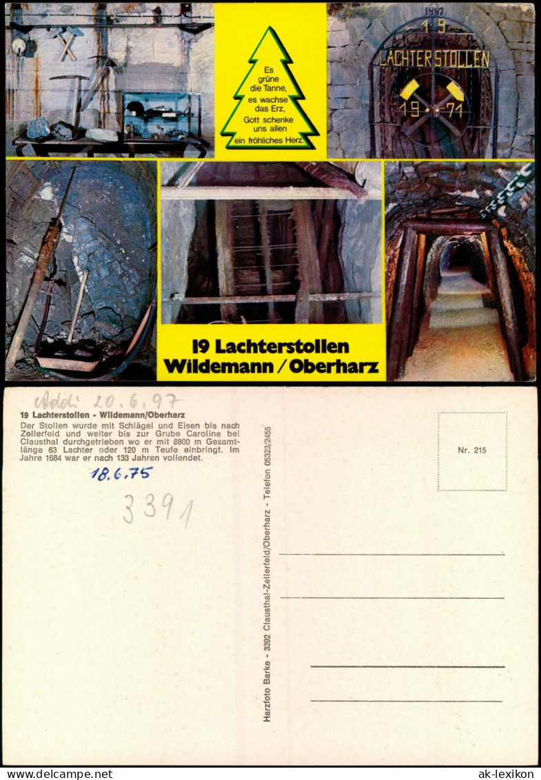 Wildemann (Innerstetal) MB Stollen Bergbau Lachterstollen  Oberharz 1975 - Wildemann