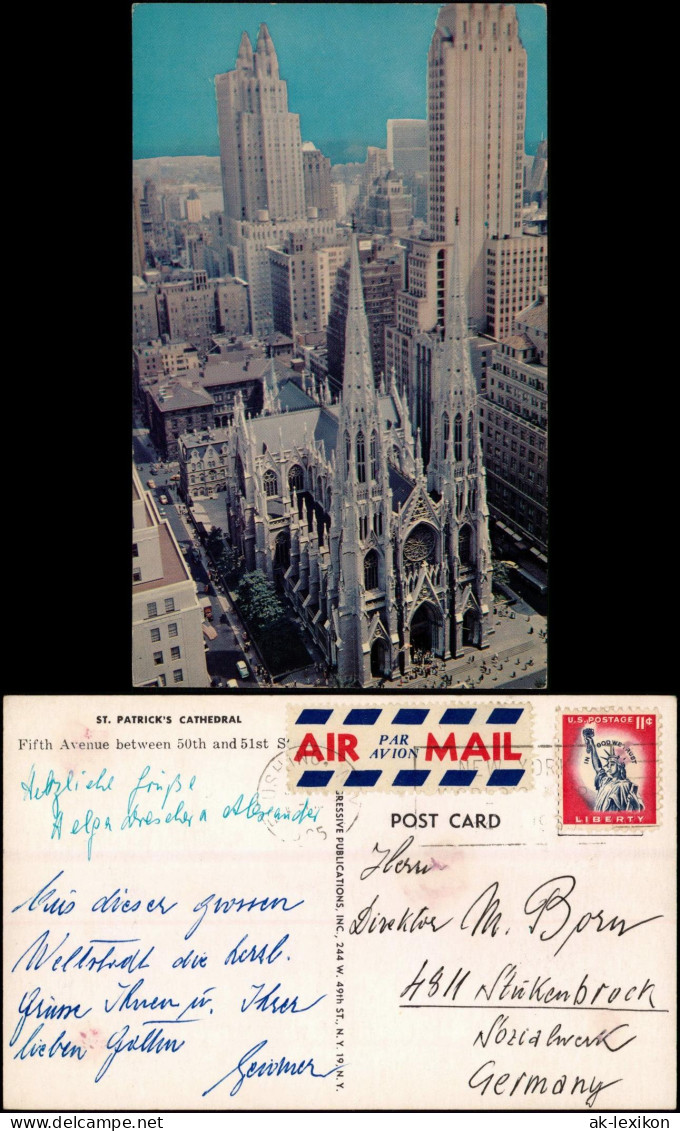 Manhattan-New York City ST. PATRICK'S CATHEDRAL Und Hochhäuser Skyscraper 1965 - Otros & Sin Clasificación