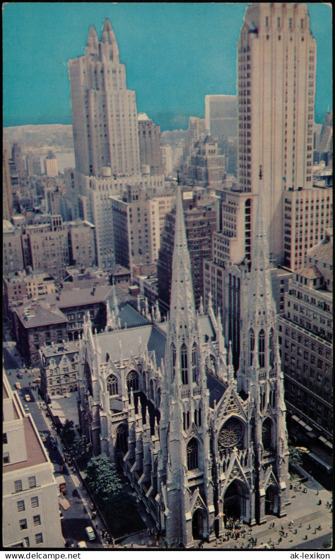 Manhattan-New York City ST. PATRICK'S CATHEDRAL Und Hochhäuser Skyscraper 1965 - Otros & Sin Clasificación