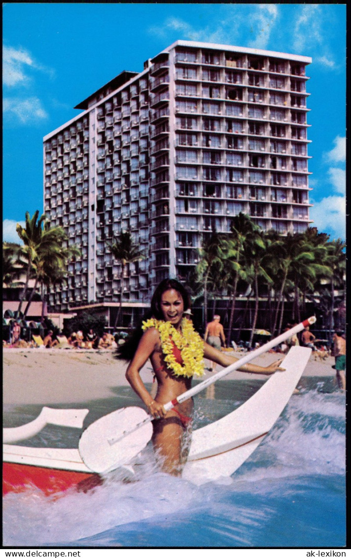 Postcard Honolulu WAIKIKI OUTRIGGER Hotel Kalakaua Ave. Badenixe 1970 - Otros & Sin Clasificación