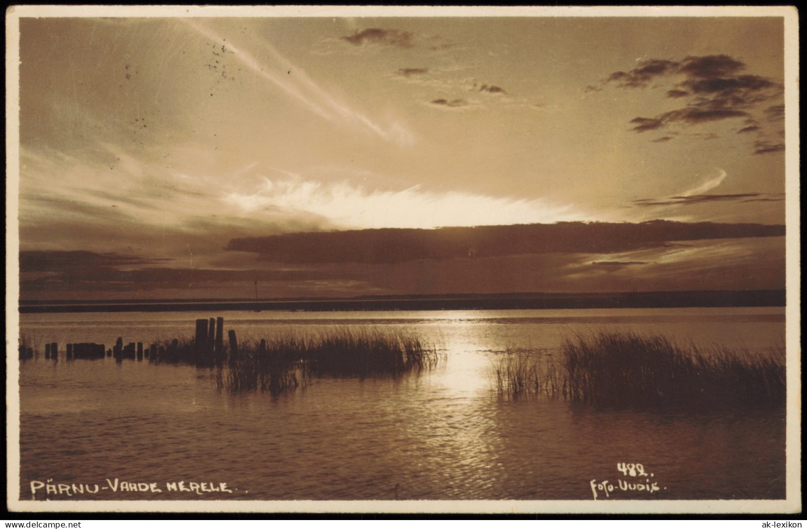 Postcard Pernau Pärnu Vaade Merele - Stimmungsbild 1928 - Estonia