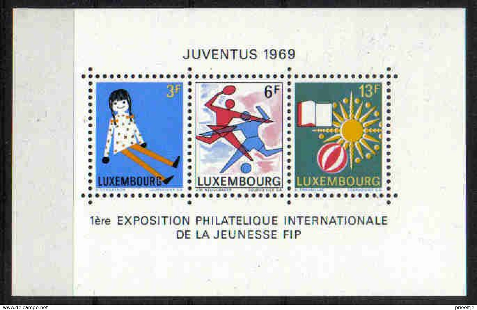Luxemburg 1969 Juventus S/S Y.T. BF 8 ** - Blocks & Kleinbögen