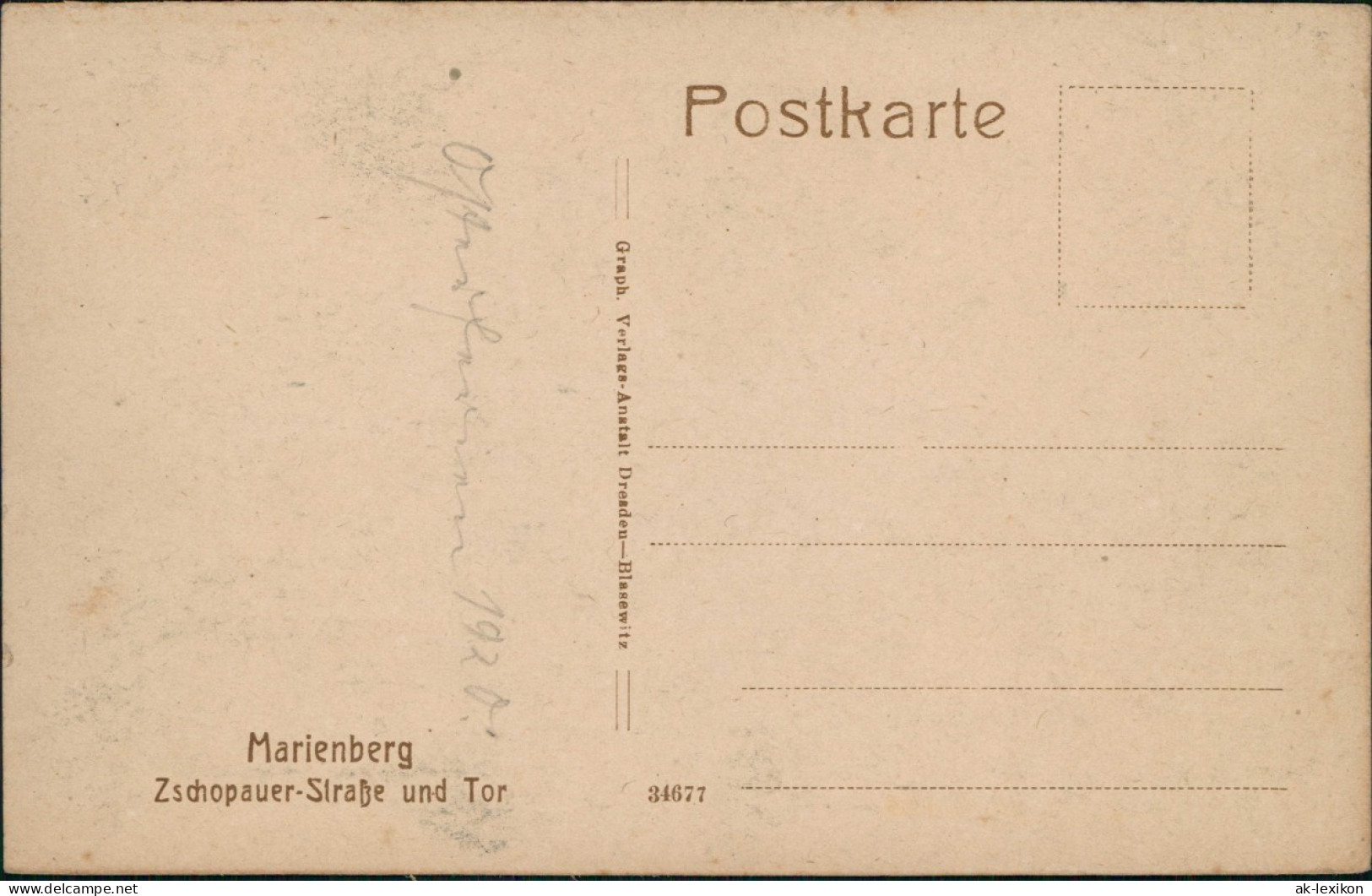Ansichtskarte Marienberg Im Erzgebirge Zschopauer-Straße Und Tor 1920 - Marienberg