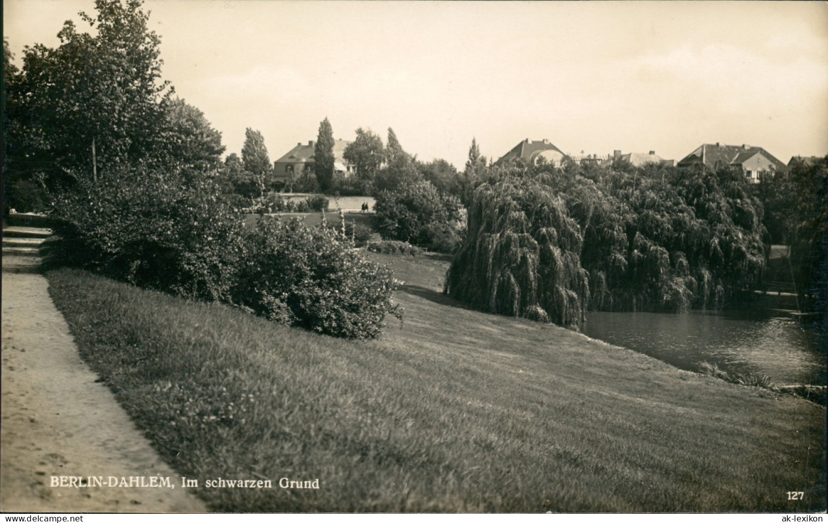 Ansichtskarte Dahlem-Berlin Umland-Ansicht DAHLEM, Im Schwarzen Grund 1930 - Dahlem