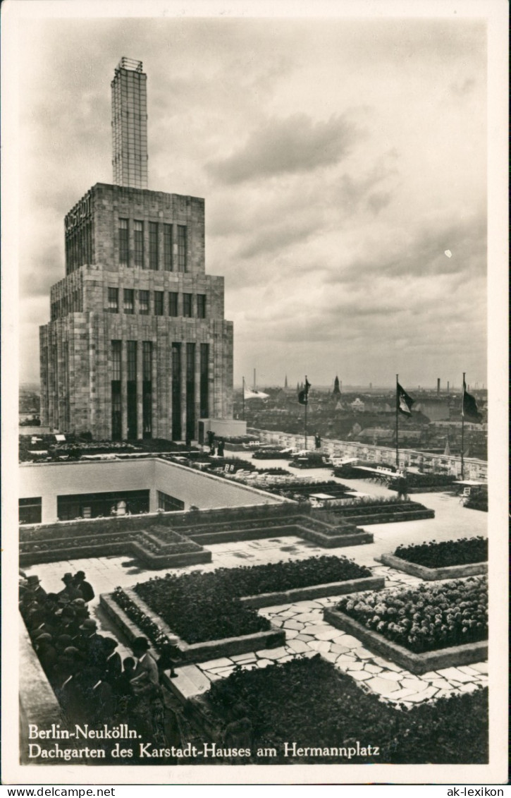 Kreuzberg-Berlin Dachgarten Des Karstadt-Hauses Am Hermannplatz Neukölln 1940 - Neukölln